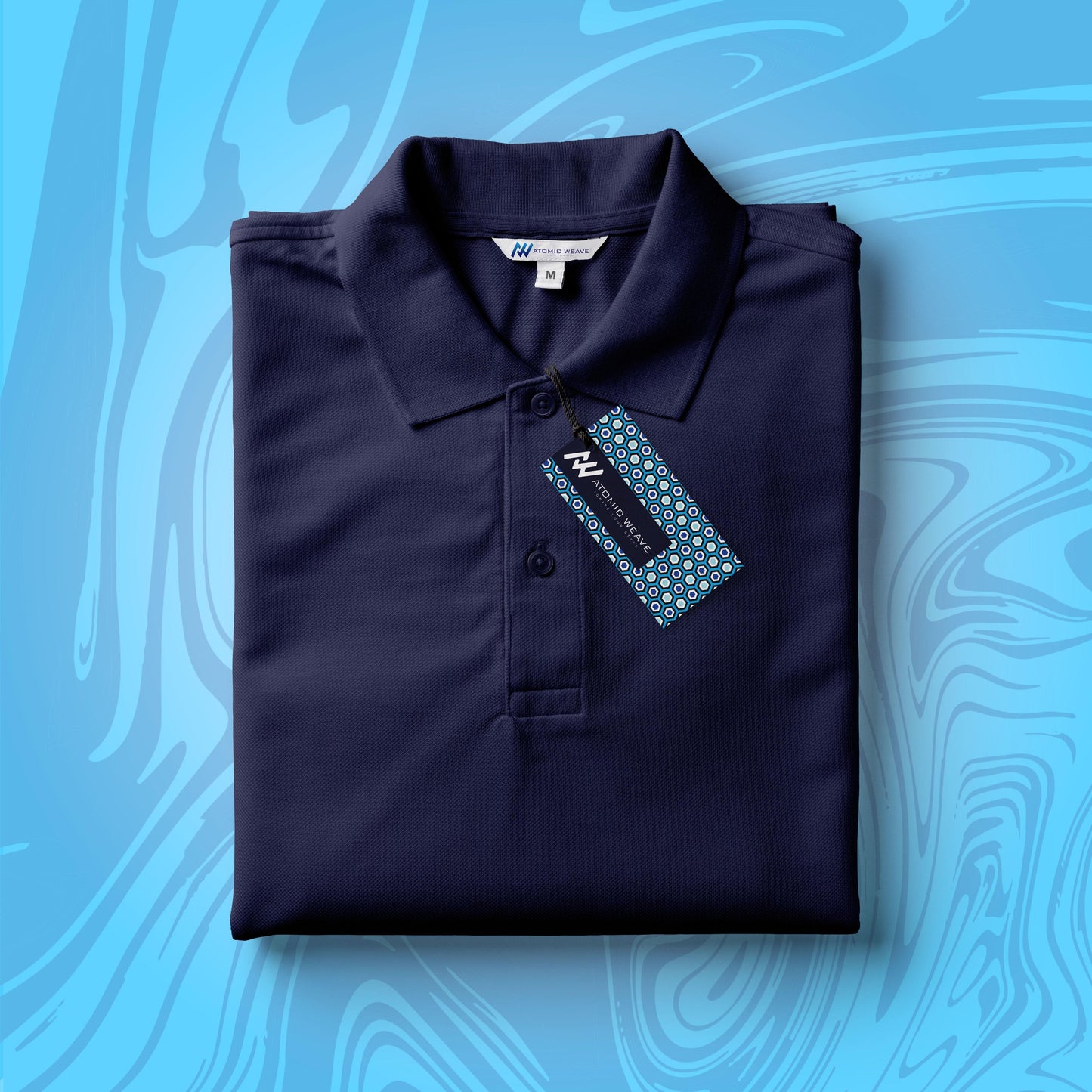 Navy polo shirt