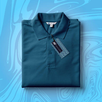 Polo-Shirt Zinc Blue